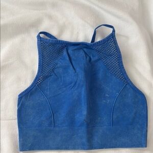 Aerie Blue Mesh Sports Bra S